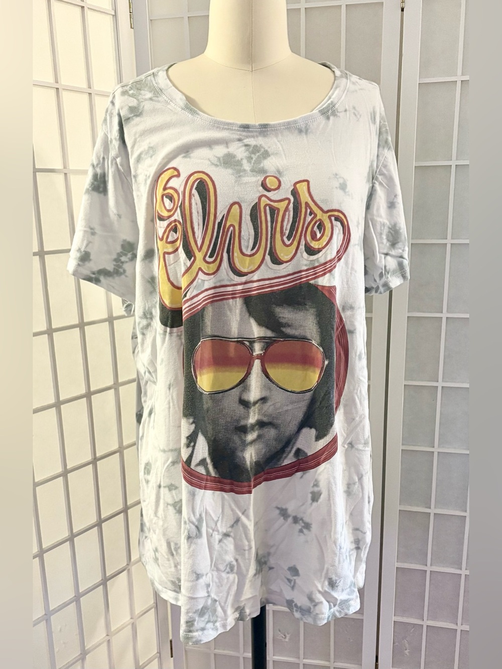 Elvis Presley Tie-Dye Graphic Tee 3X
